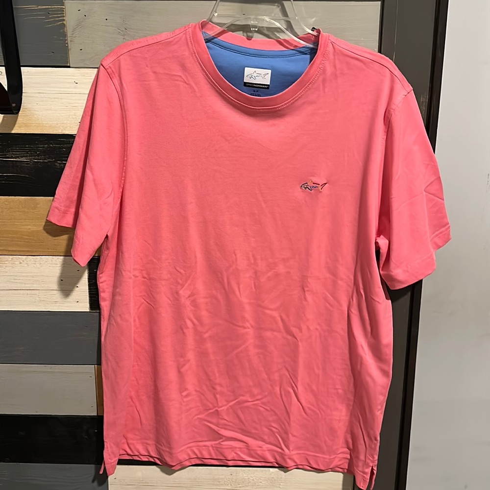 NWT Greg Norman Lux Shark Tee size Small